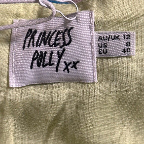 NWT - Princess Polly Hastings Long Sleeve Mini Dress in green. - Picture 3 of 8